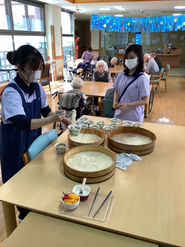 ガーデンハイツ春江　新館2階　素麺を食べました！