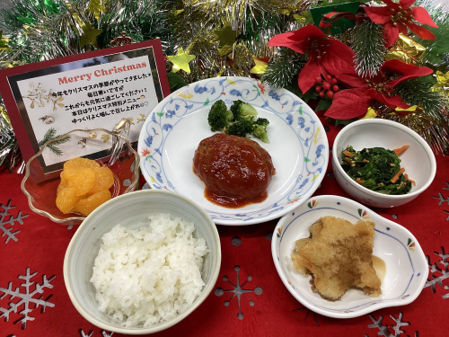 ガーデンハイツ春江栄養部　クリスマスメニュー